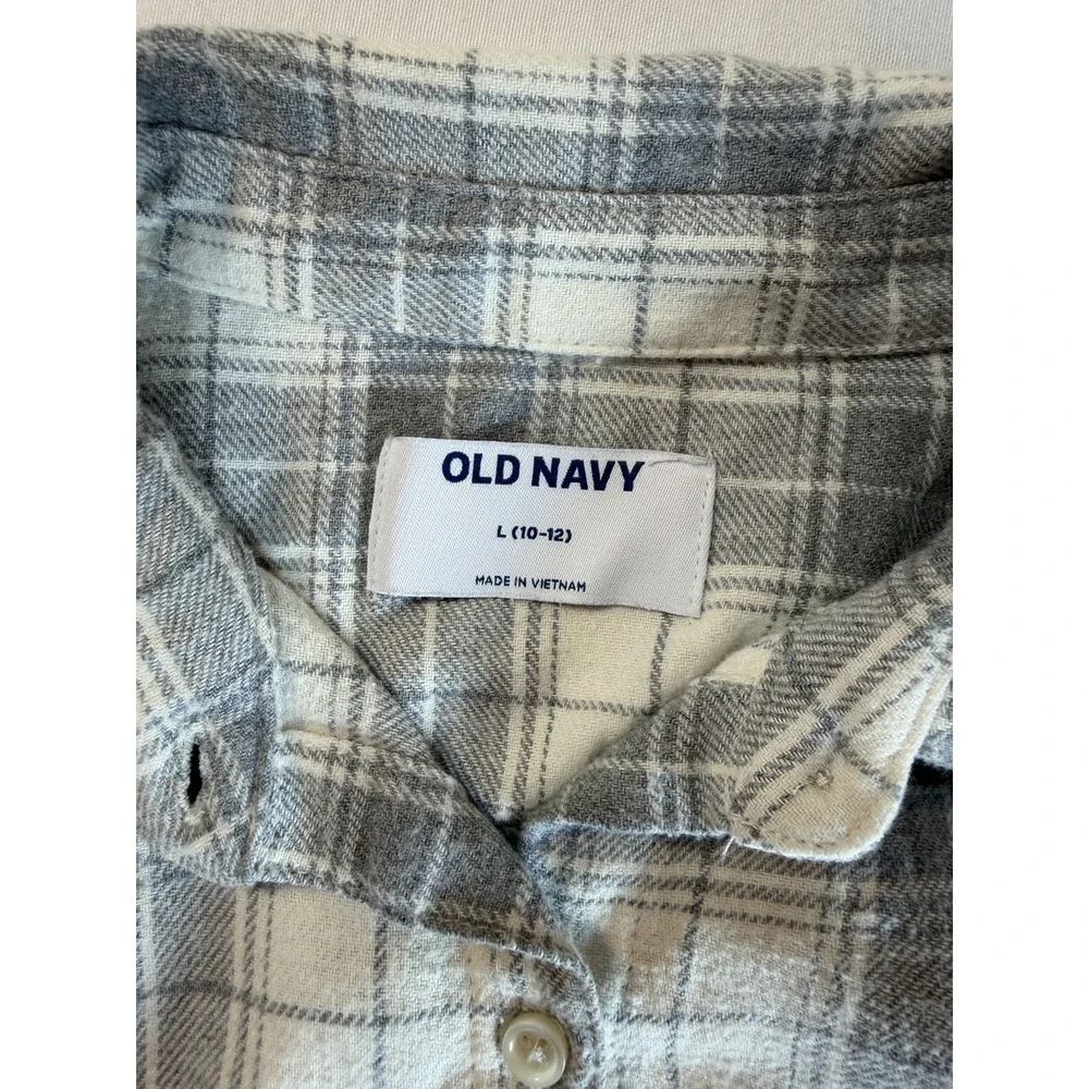 Old Navy Boys Long Sleeve Flannel Size‎ 10-12